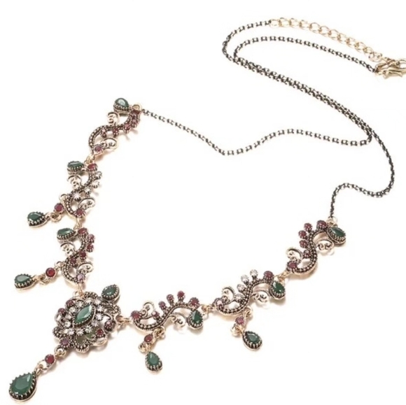 Turkish Vintage Looking Necklace for Women,NEW,Antique,Wedding, HandmadeGift - Picture 7 of 9